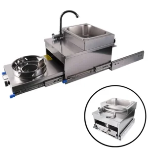 RV Pull-out stove with sink