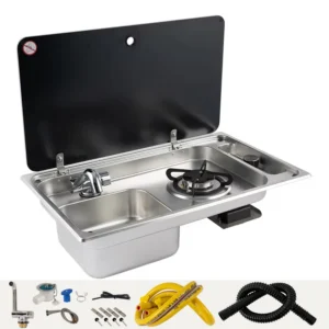 RV sink with cutting board