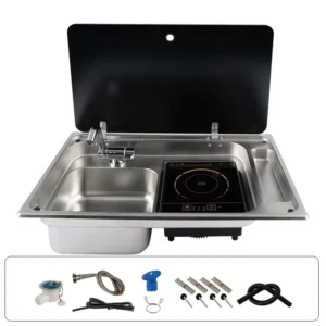 sink with induction cooker
